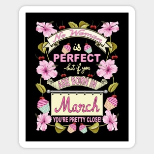 March Woman Sticker